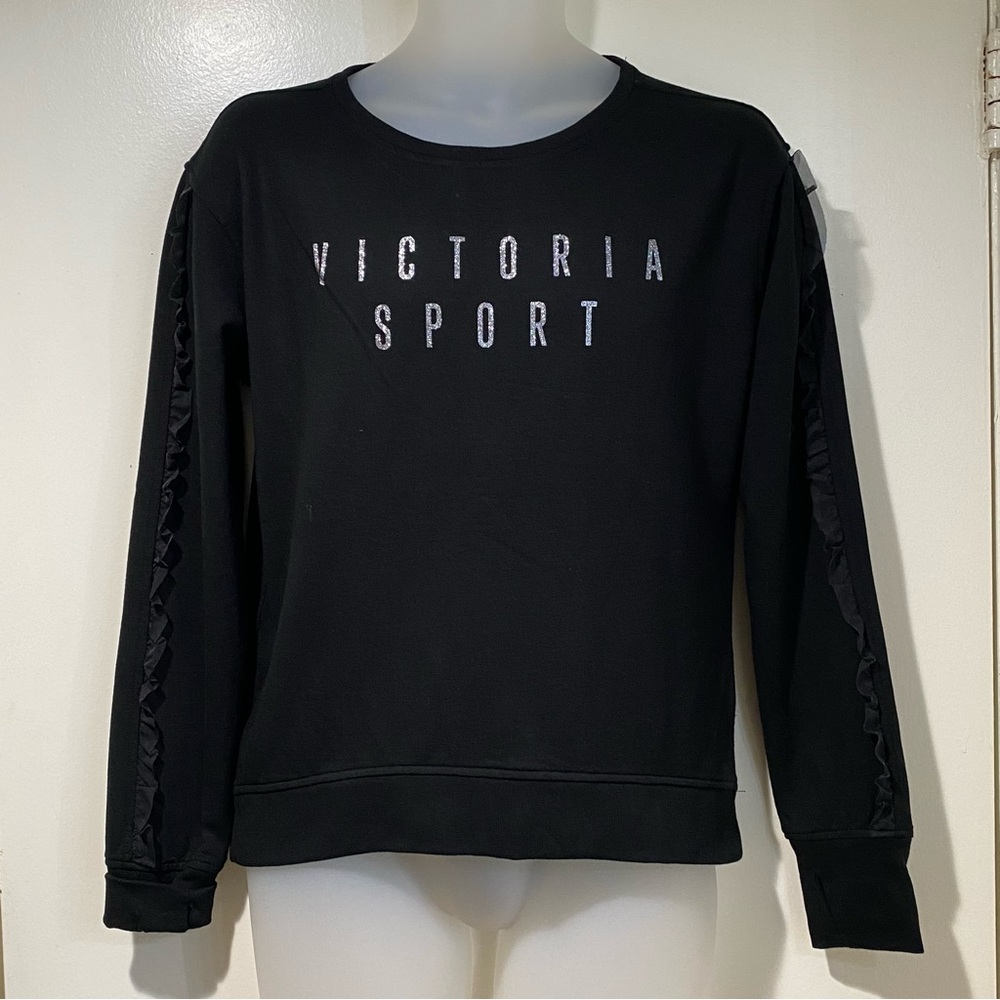 Victoria's Secret Victoria Sport black crewneck sweatshirt Size XS